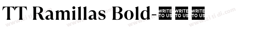 TT Ramillas Bold字体转换 TT Ramillas Bold字体转换